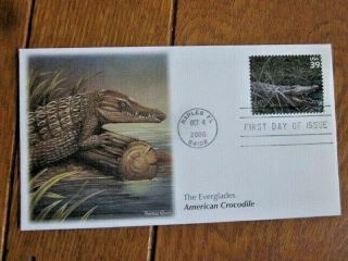 Florida Everglades - American Crocodile 2006 Fleetwood Cachet Fdc