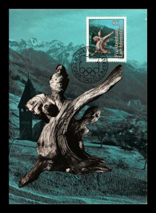 Dr Jim Stamps Spared Town First Day Issue Liechtenstein Maximum Card