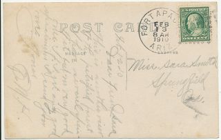 1910 Fort Apache Arizona Cancel Photo Post Card Petrified Forest Apache County