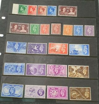 Gb Stamps Joblot Of King Edward Viii,  King George Vi Stamps All M/mint