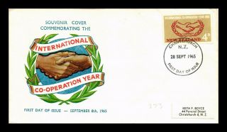 Dr Jim Stamps International Cooperation Year First Day Issue Zealand Cover