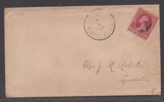 Us 19th Century Cover Sc 219d,  Pagetown,  Oh 9/9/1890,  Tied By Cir Cxl,  Dpo4
