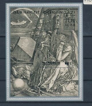 D277186 Paintings Art Albrecht Dürer S/s Mnh Mongolia