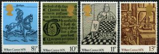 Gb 1976 William Caxton Anniversary British Painting Stamp Set Of 4