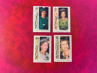 Niue 1992 Mnh Queen Elizabeth 2 Accession 40 Years Royalty
