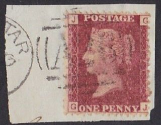 Gb Abroad In Gibraltar A26.  1d.  Red Plate 171.  Piece.