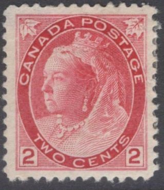 Canada 77 2c 1899 Carmine Queen Victoria Numeral Mph Cv $90