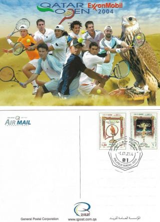 Tennis Players Year 2004 - Qatar Exxon Mobil Tournament - Falcon - Post Card