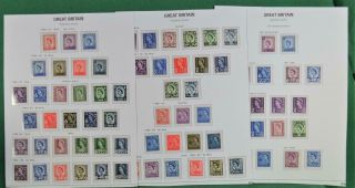 Gb Stamps 1960`s Regional Issues On 3 Pages H/m (r65)