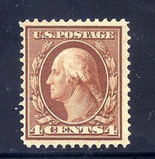 Us Stamps - 334 - Mnh - 4 Cent Washington Issue - Cv $87