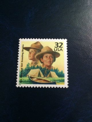 Us Stamps Boys Scouts Of America And Girl Scouts Of The Usa