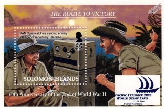 Wwii Royal Australian Navy (ran) Coastwatchers Military Intelligence Stamp Sheet