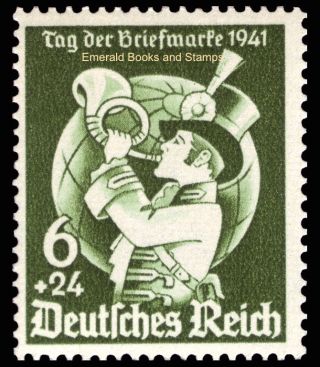 Ebs Germany 1941 Stamp Day Tag Der Briefmarke Michel No.  762 Mh