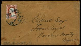 Scott 11a On Cover Tied To Blue Groveport Oh Cds Cancel - (gj59)