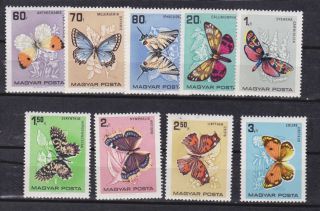 Hungary 1966 Butterfly,  Set Mnh Sc 1726/34 L292