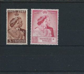 Trinidad & Tobago 1948 Rsw Pair Mm Sg 259/260 Cat £30