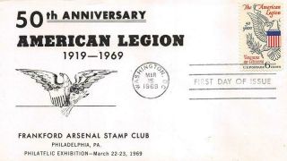 1369 6c American Legion,  First Day Cover Cachet [q533133]