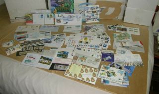 G 100 Items Stamps,  Sheets,  Covers,  Fdcs,  Antarctic: Australia,  China,  & Others