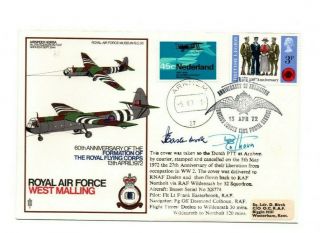 1970 Raf Museum Sc33 Cover - 60th Anniv.  The Royal Flying Corps - Signed