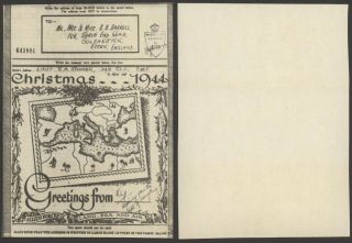 Gb Wwii 1944 - Illustrated Airgraph - Censor D99
