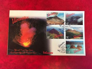 Vanuatu 1998 Fdc Volcanoes Volcano