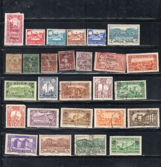Middle East Syria Sar Stamps Hinged & Lot 947