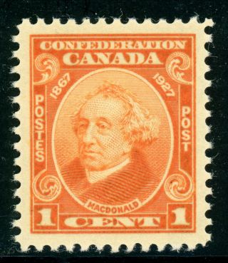 Canada Mh Selections: Scott 141 1c Orange 60th Ann Confederation (1927) Cv$2,