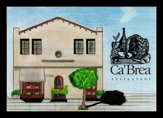 Dr Jim Stamps Us Ca Brea Restaurant California Continental Size Postcard