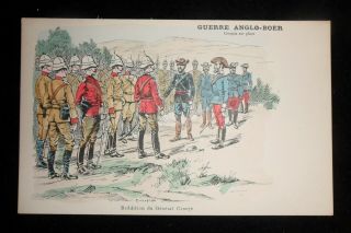 Boer War French [post Card Guerre Anglo Boer General Cronje