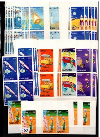 /// 10x Nagaland - Mnh - Space - Spaceships - Moon - Imperf -