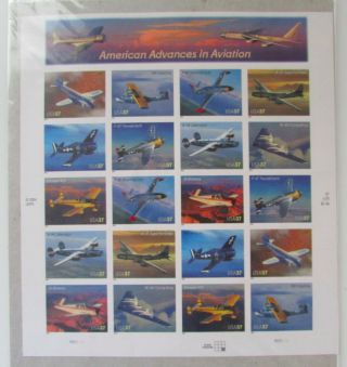 Usps 2004 American Advances In Aviation U.  S.  Stamps Mnh - Sheet Of 20