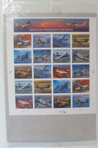 USPS 2004 American Advances in Aviation U.  S.  Stamps MNH - Sheet of 20 2