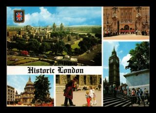 Dr Jim Stamps Historic London Five Views United Kingdom Continental Postcard