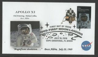 First Lunar Landing Apollo 11 First Day Cover Cape Canaveral,  Florida