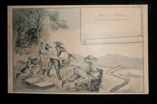 Boer War German Post Card Battle Of Tugela And General Buller.  Scarce