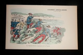Boer War French Post Card Guerre Anglo Boer General Buller Tugela