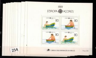 11x Azores,  Portugal 1989 - Mnh - Europa Cept - Children,  Boats