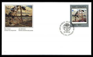 Canada Fdc - 1990 - Art Masterpieces,  The West Wind,  Scott 1271
