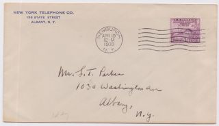 1933 Fdc - Newburgh,  N.  Y.  - 3 Cent Peace Between Us And Great Britain Stamp (a)
