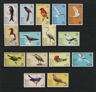 British Indian Ocean Territory - 1975 Birds Set,  Nh - Cat.  $ 35.  25