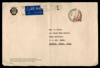 Dr Who 1969 Australia Sydney Airmail Slogan Cancel To Usa Le53552