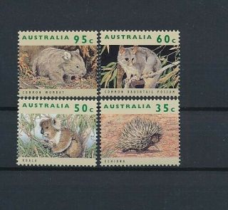 D275865 Wild Animals Mnh Australia 4 Values