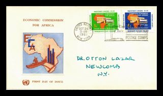 Dr Jim Stamps Economic Commission For Africa Fdc United Nations Cover