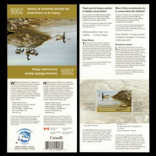 2006 Canada Wildlife Habitat Conservation Duck Stamp Complete Booklet Mnh