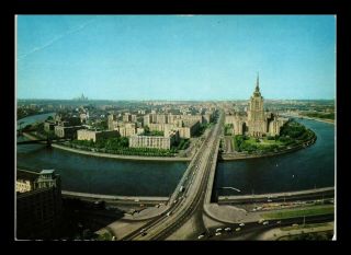 Dr Jim Stamps Moscow Ussr Russia View Of City River Continental Size Postcard