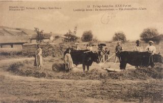 China Prc Early Postcard Kan - Sou Gansu Mission De Scheut Villagers Vfu Belgium A