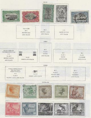 11 Belgian Congo Stamps From Quality Old Album 1915 - 1924
