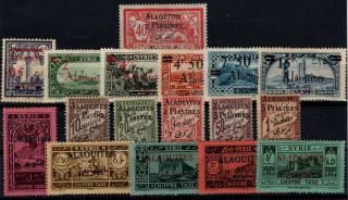 P108498/ Syria / Alaouites / Airmail Y&t 8 - 41 / 46 – Due 1 / 10 Neufs / Mh