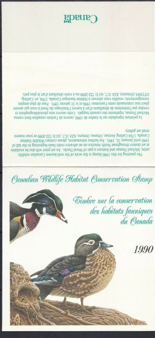 Canada Fwh6: - 1990 Federal Wildlife Conservation - Wood Ducks: - By Michael Dumas