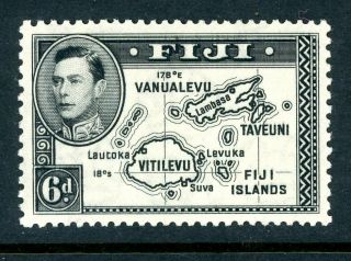 Fiji 1938 6d Black Die 1 Sg 260 Um/mnh